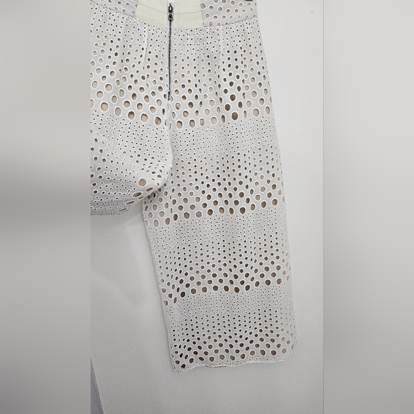 New Alice and Olivia Women's Wide Leg Pants in White Size - Picture 4 of 12